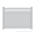 Privacy fence with lattice